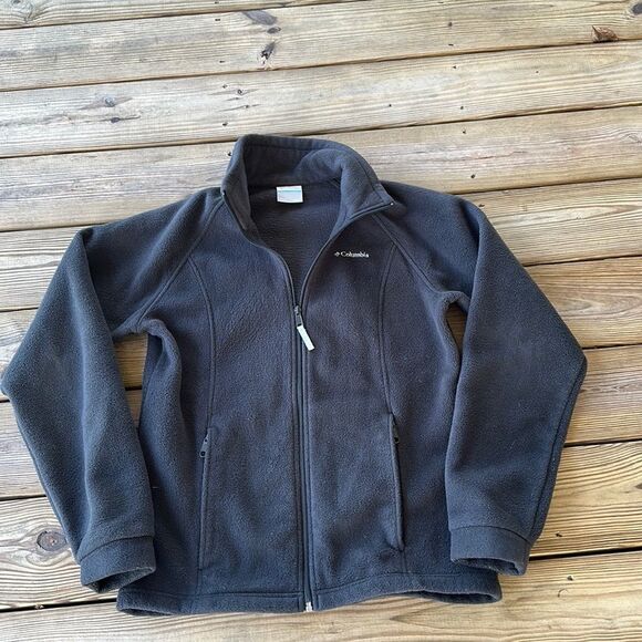 Columbia women’s black fleece jacket size 18/20 - Picture 1 of 10